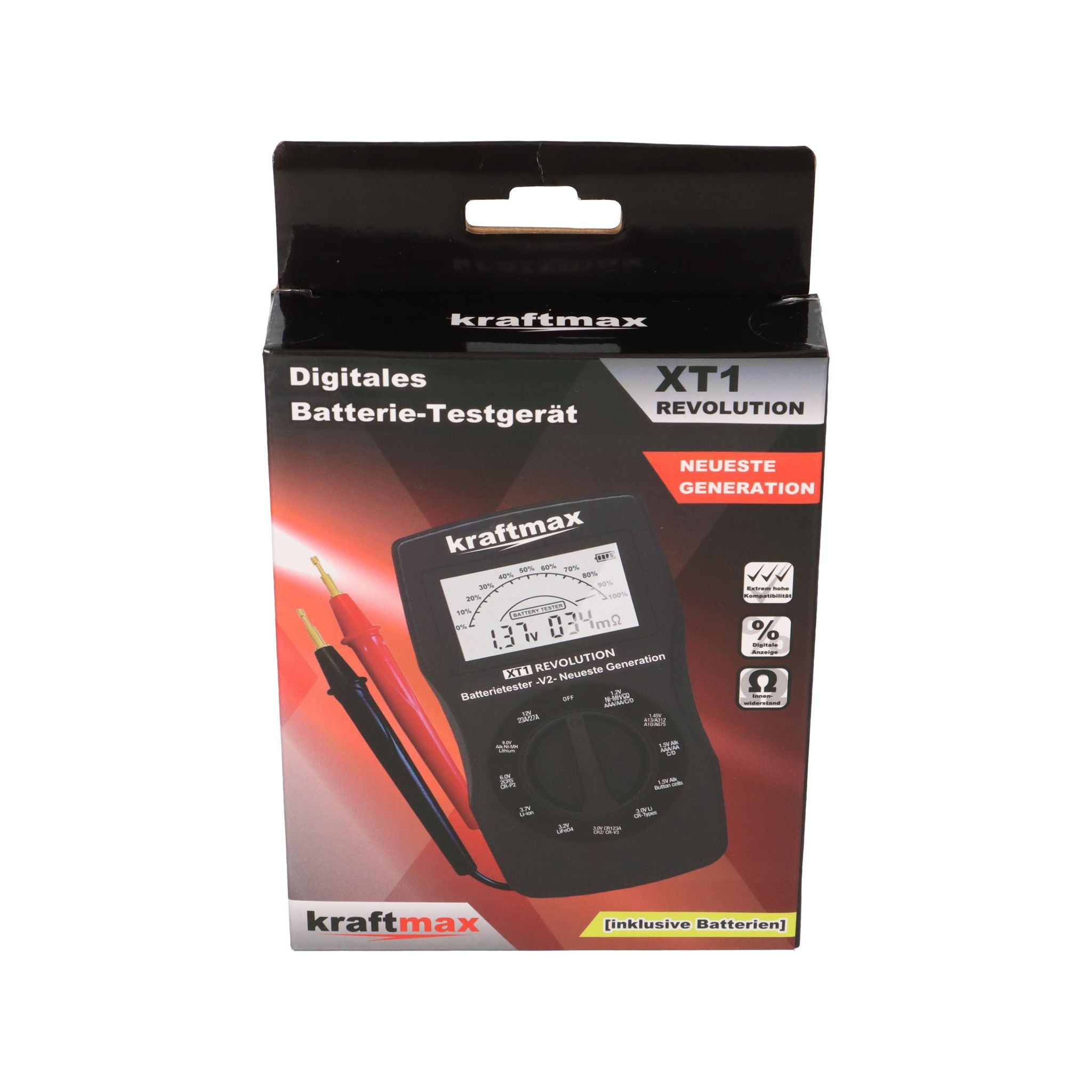 Verschiedene Kraftmax Xt1 Batterietester Für Aa, Aaa, C, D, 18650 & 9V - Image 5