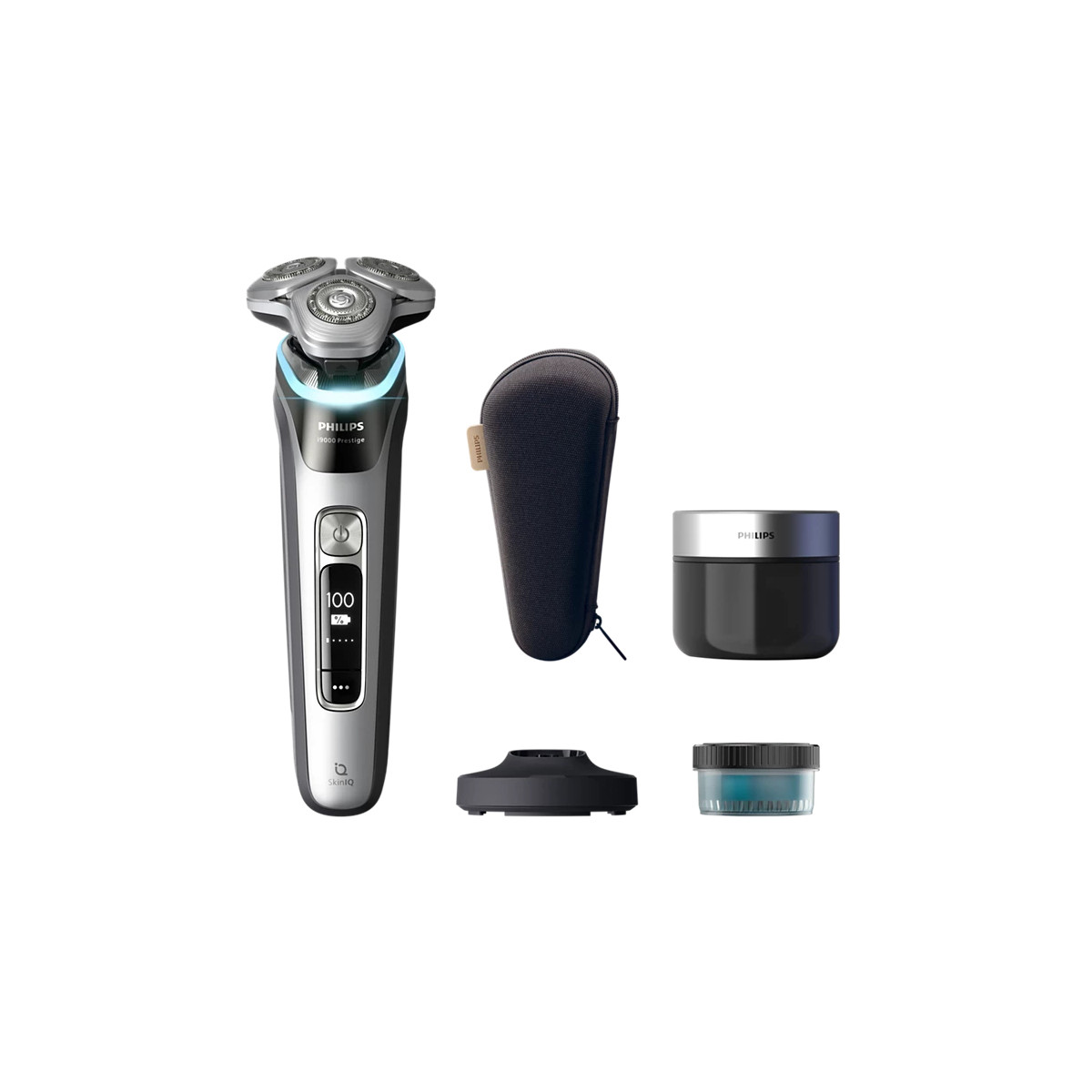 Philips i9000 Prestige Rotationsrasierer SkinIQ 3-Tage-Bart Herren Rasierer XP9204/30 Silber - Bild 5