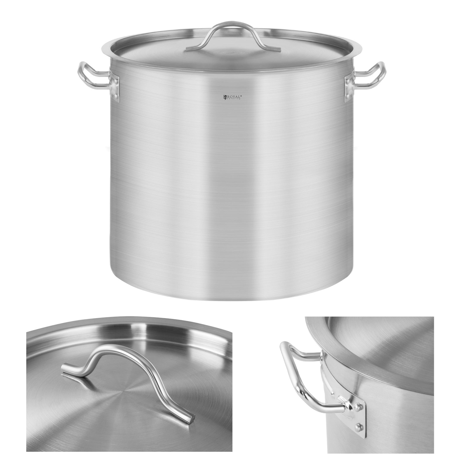 Royal Catering Silbern B-Ware Kochtopf Induktion 17 L Ø 28 Cm - B-Ware Gastronomie - Bild 3