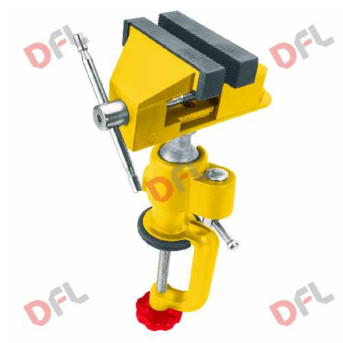 Topex Mini Schraubstock Drehbar Um 360°, Aluminium