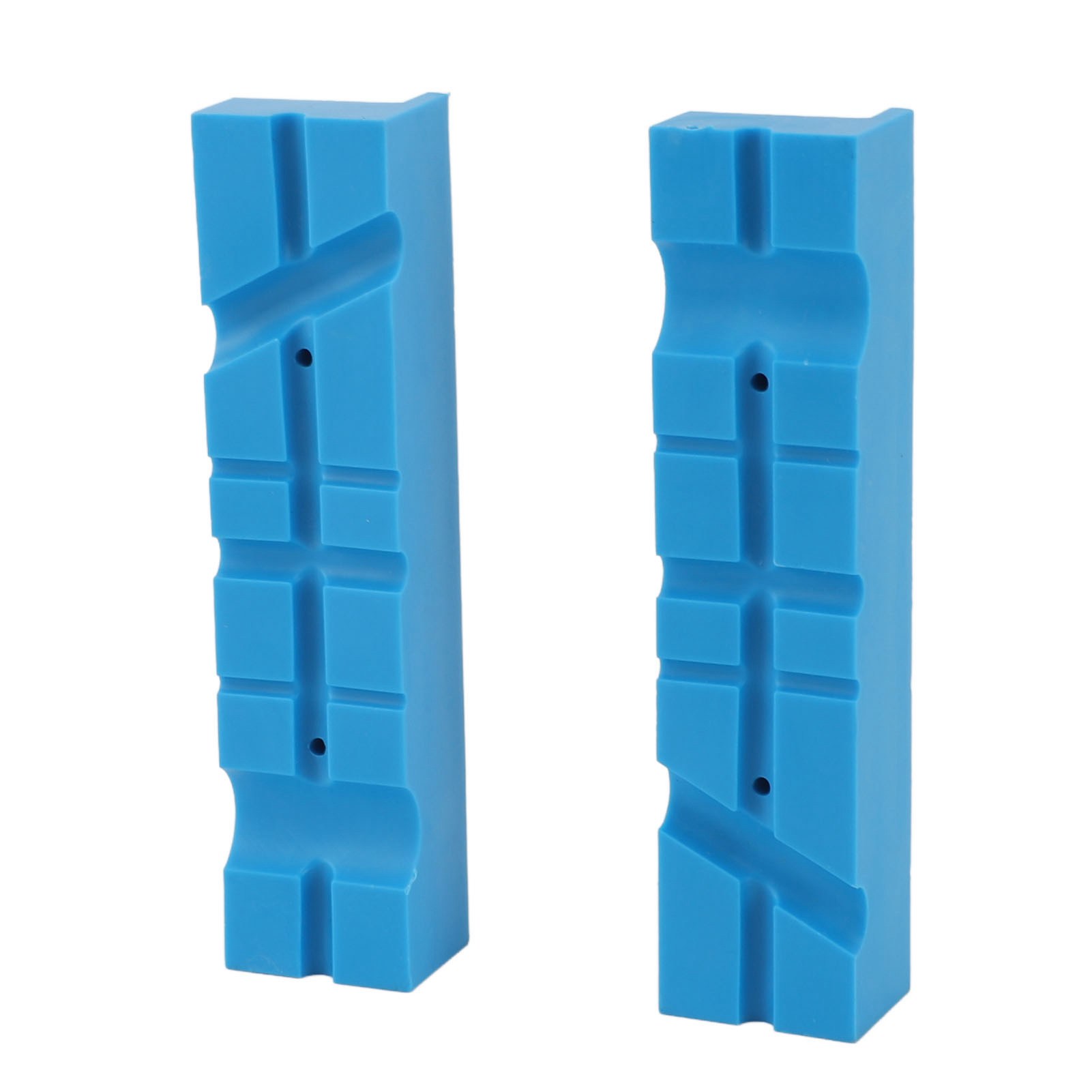 Coussinets de mâchoire d'étau magnétiques en PU, rainure multi-angle antidérapante, lot de 2