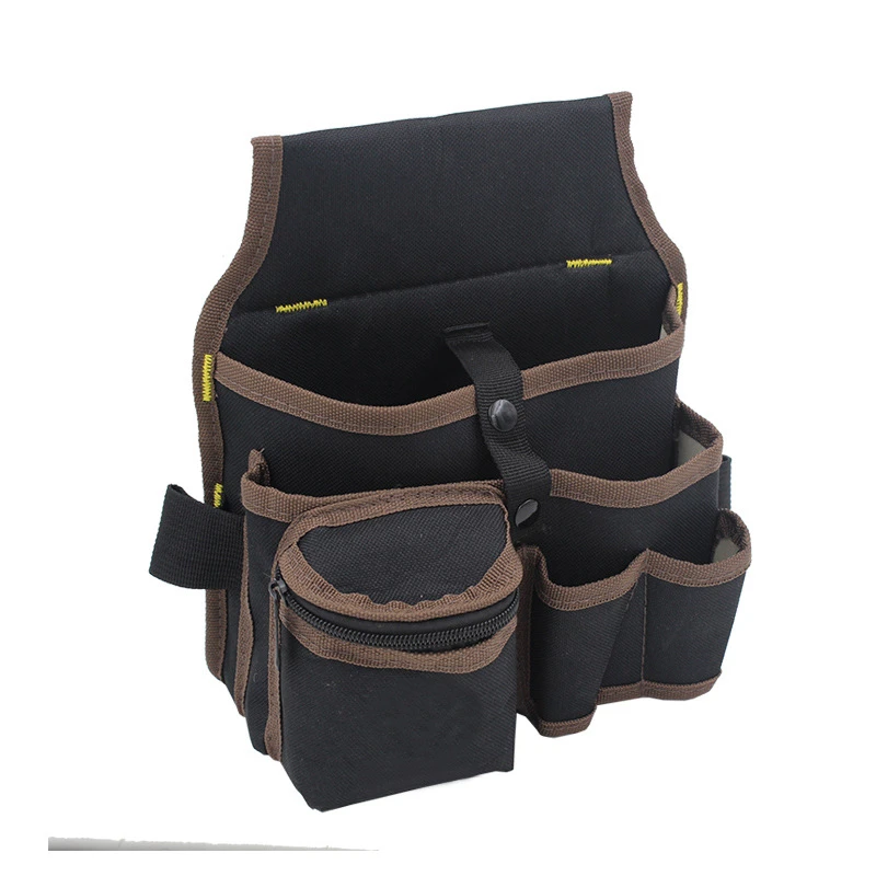 Sacoche de ceinture pour outils multifonctionnelle en tissu Oxford 600D, noir, AQUAFORGE