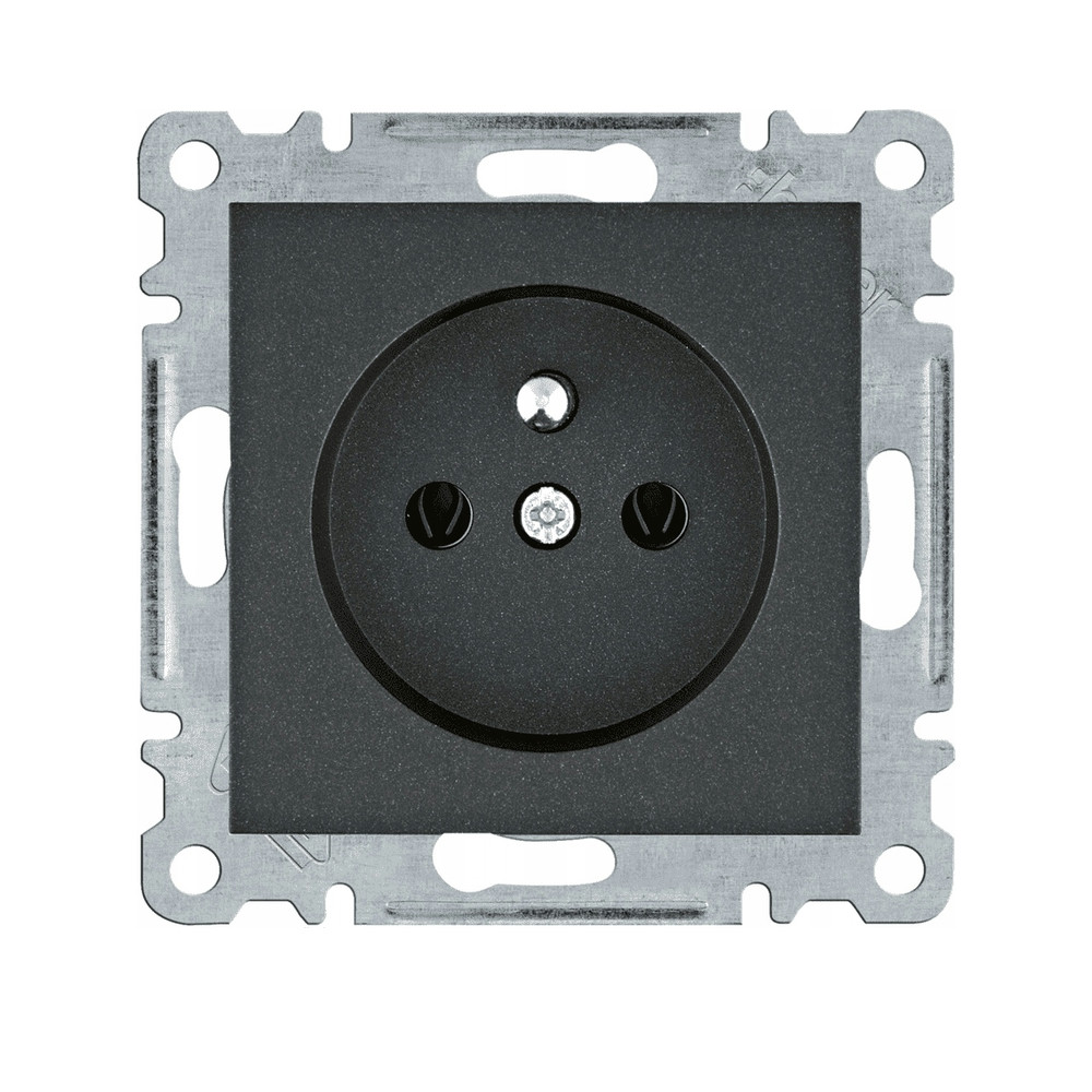 Oem Schwarz Lumina Steckdose Mit Erdung 16A/250Vac Wl1023