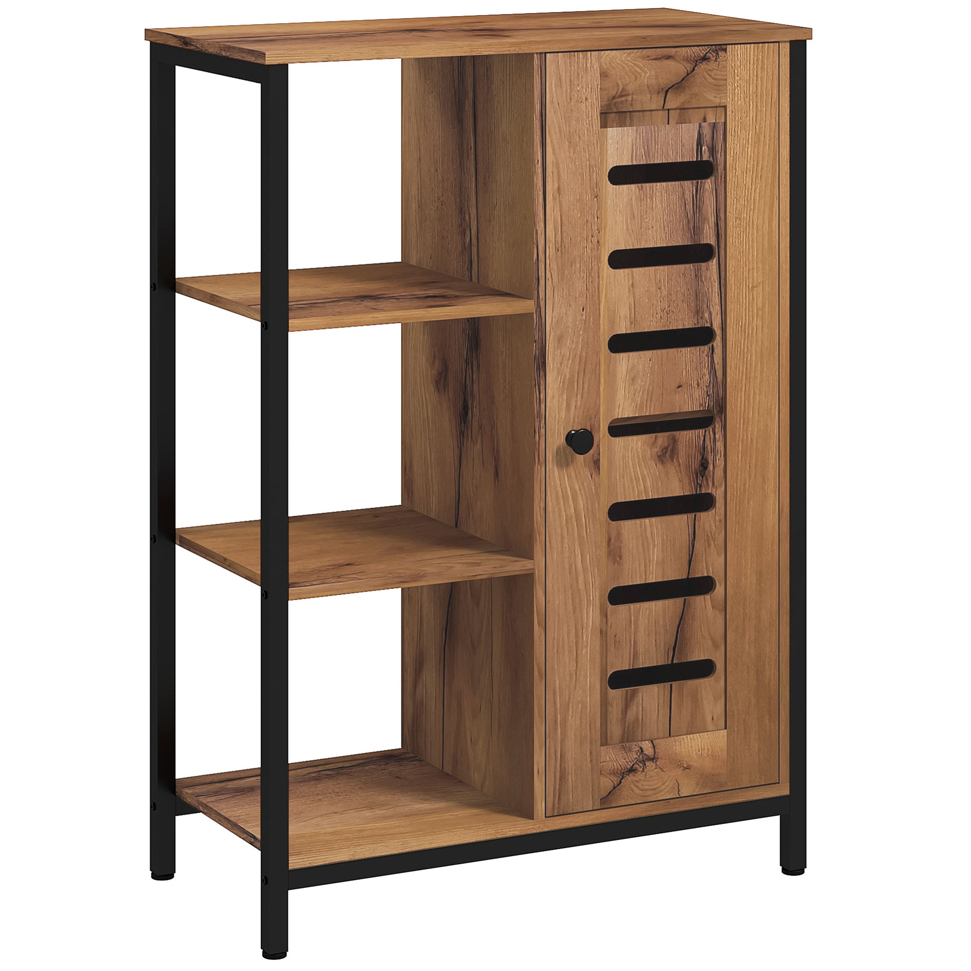 Meuble De Salle De Bain Sur Pied Design Industriel Structure Acier 3