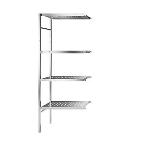 Scaffale A Innesto In Acciaio Inox 4 Ripiani - Kaiserkraft Kaiserkraft