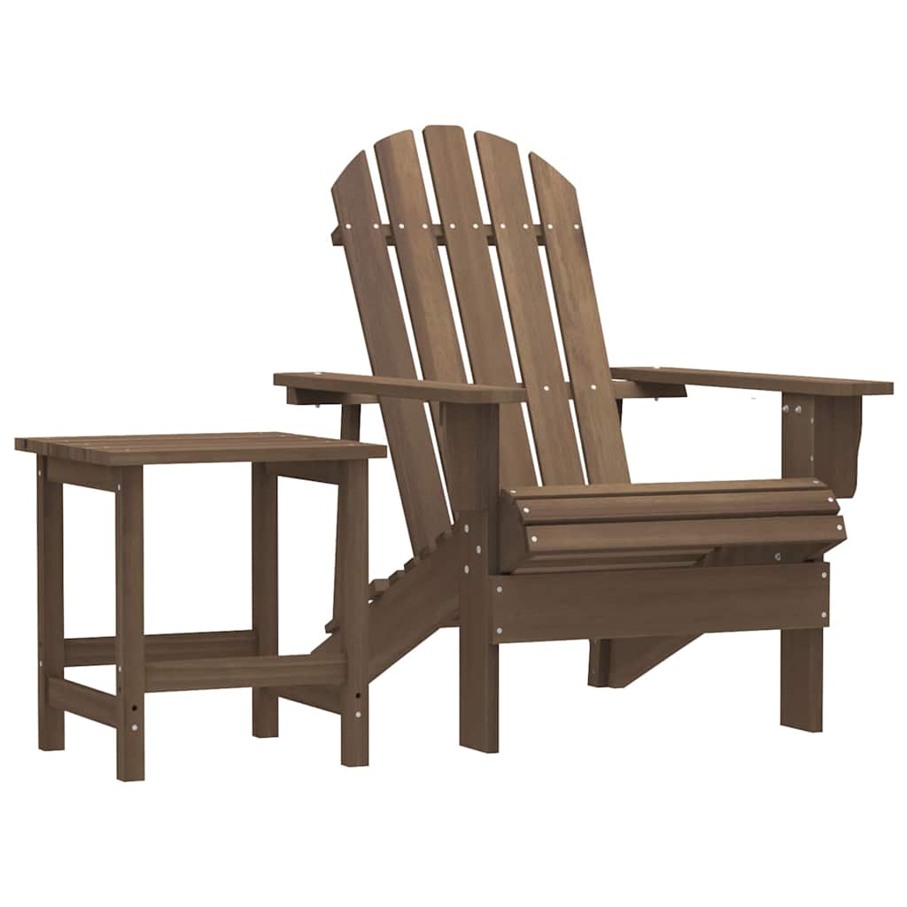 Joom Vd Home Furnishing Unisex Braun Adirondack Gartenstuhl Mit Tisch Massivholz Kiefer - Bild 3