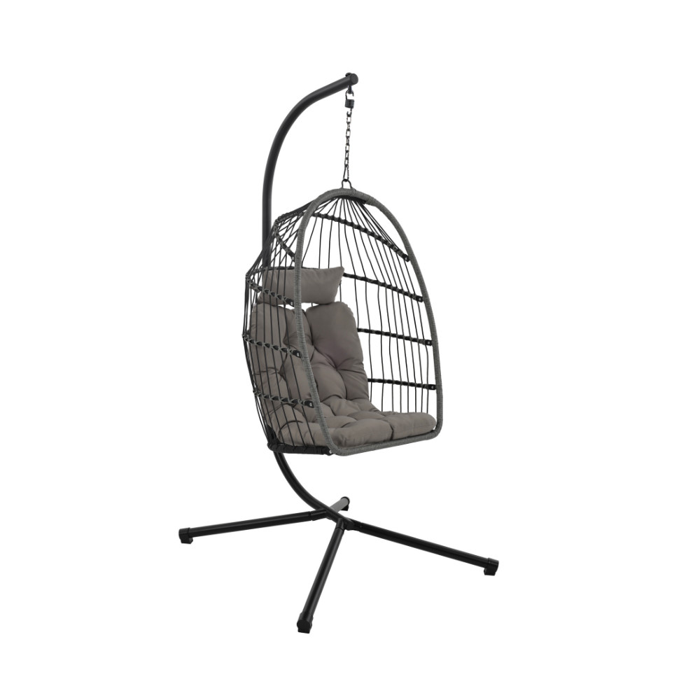 Fauteuil Suspendu Jardin Corde Métal Fauteuil Oeuf Chaise Suspendue