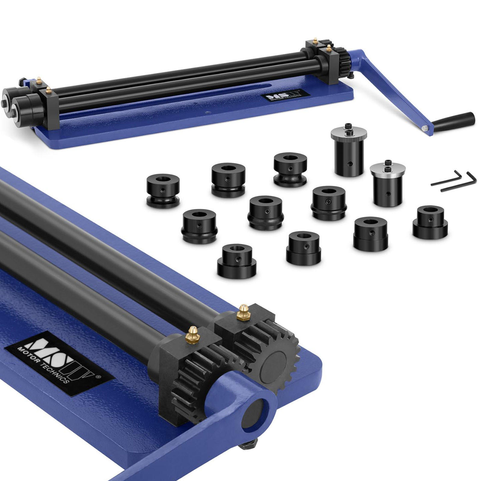 Msw Grau Schraubstock + Zwinge, Sickenmaschine Bördelmaschine 440 Mm Biegemaschine Rundbiegemaschine Manuell - Image 3