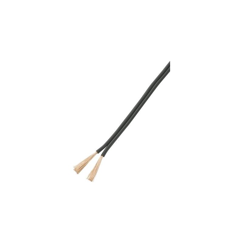 Fil de câblage TRU COMPONENTS NYFAZ/CCA 1570679 2 x 0.75 mm² noir 50 m