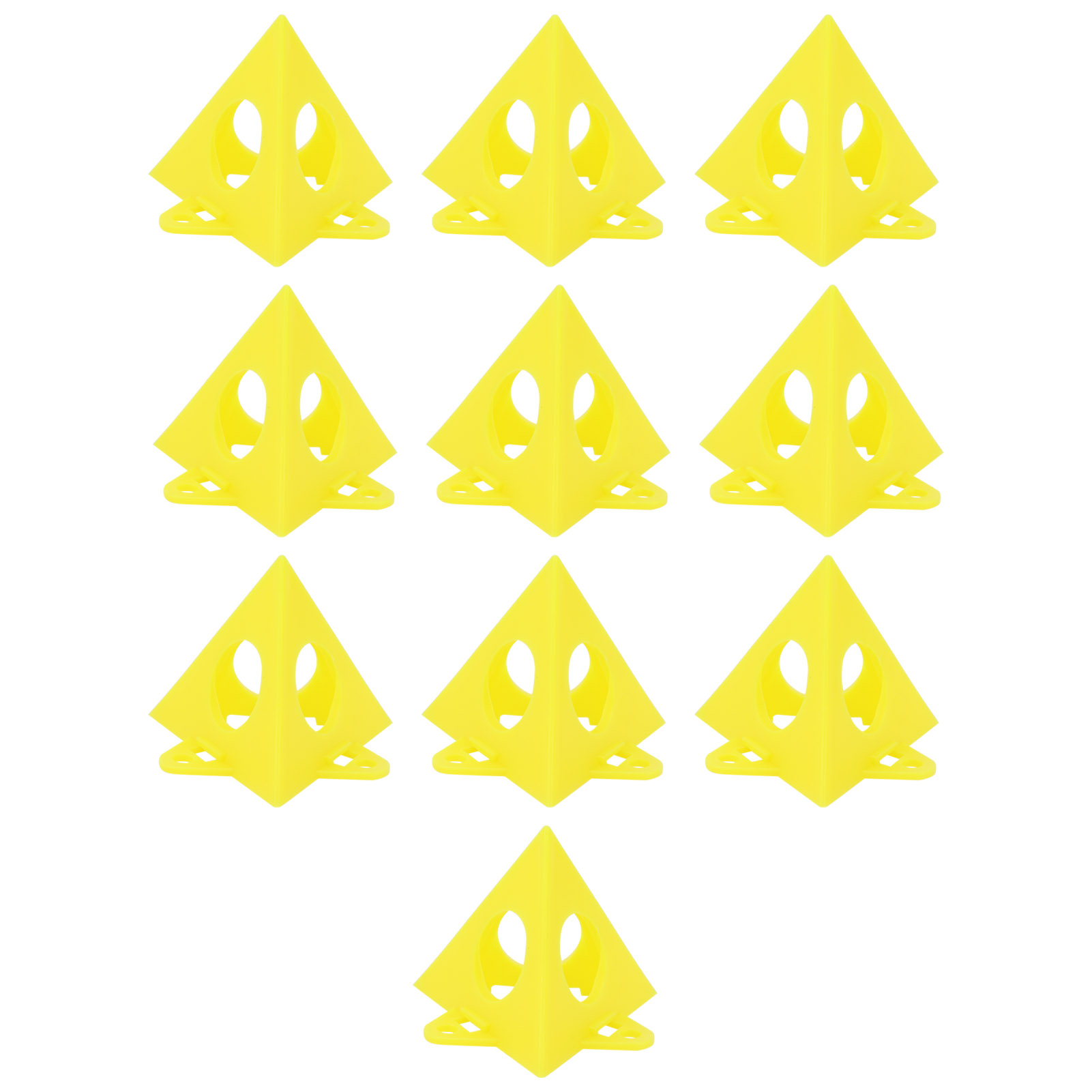 Supports triangulaires surélevés pour peinture et travail du bois, plastique, lot de 10