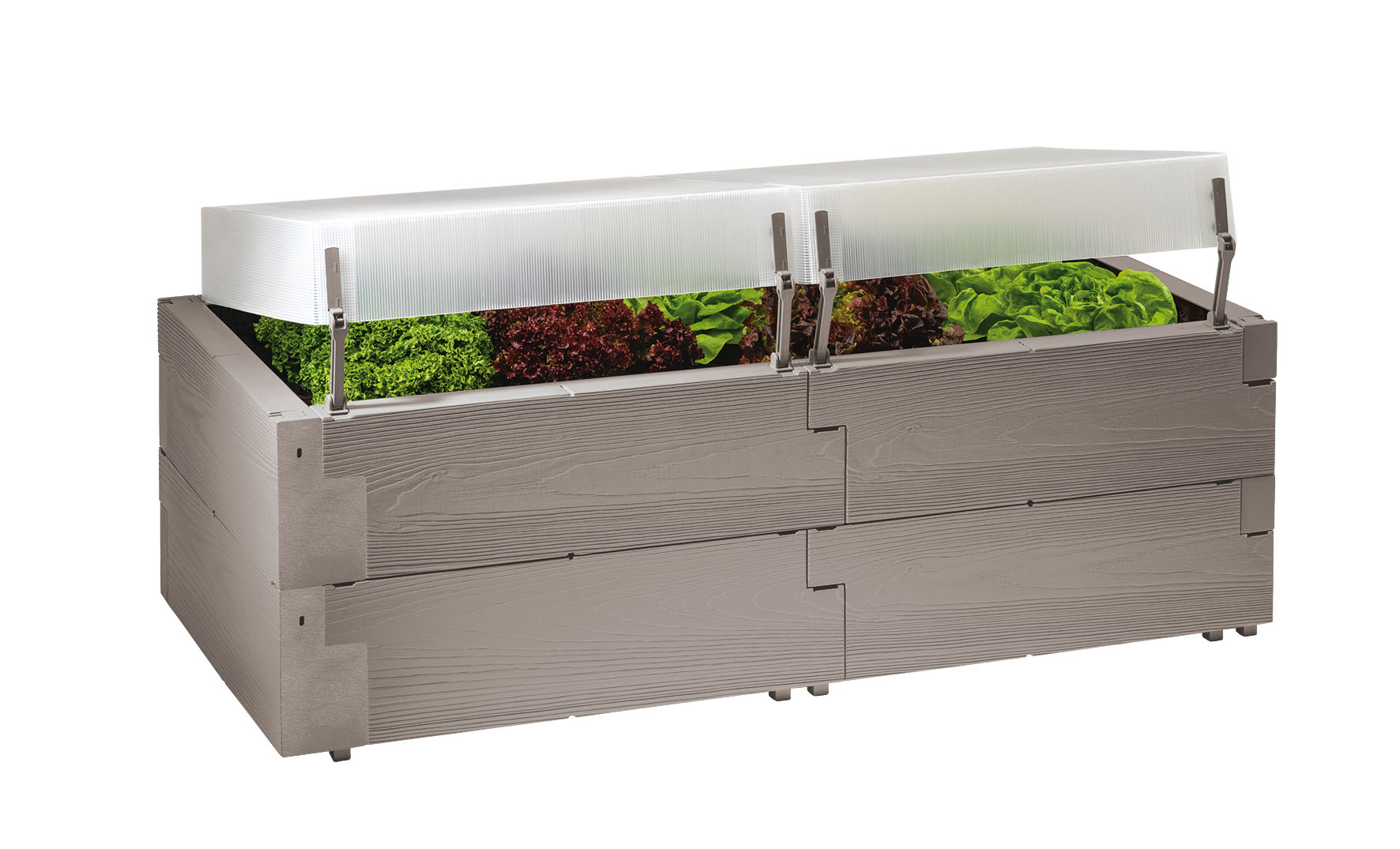 Juwel Grau/Braun Hochbeet, Timber Komplett-Set - Image 3