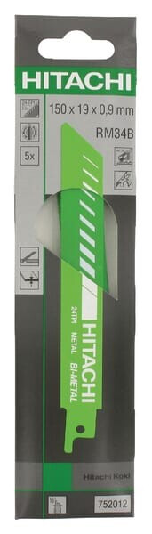 Hikoki (Hitachi) Säbelsägeblatt 150mm (5 Stck) Hikoki 752012nf