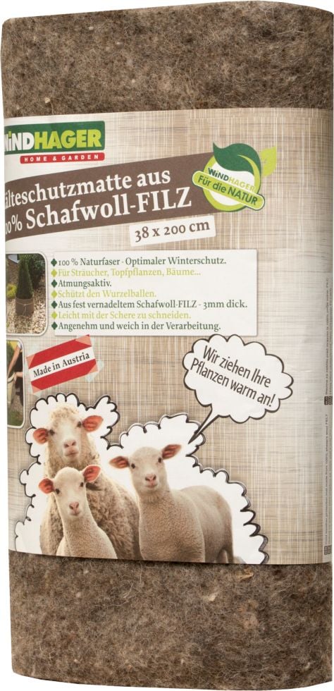 Windhager Schafwoll-Filzmatte grau 2 x 0,38 m - Image 3