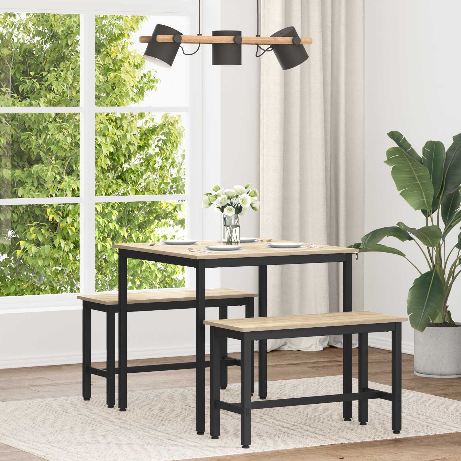 Dining Tables 80 X 80 X 75 Cm Engineered Wood Sonoma Oak Square Vidaxl