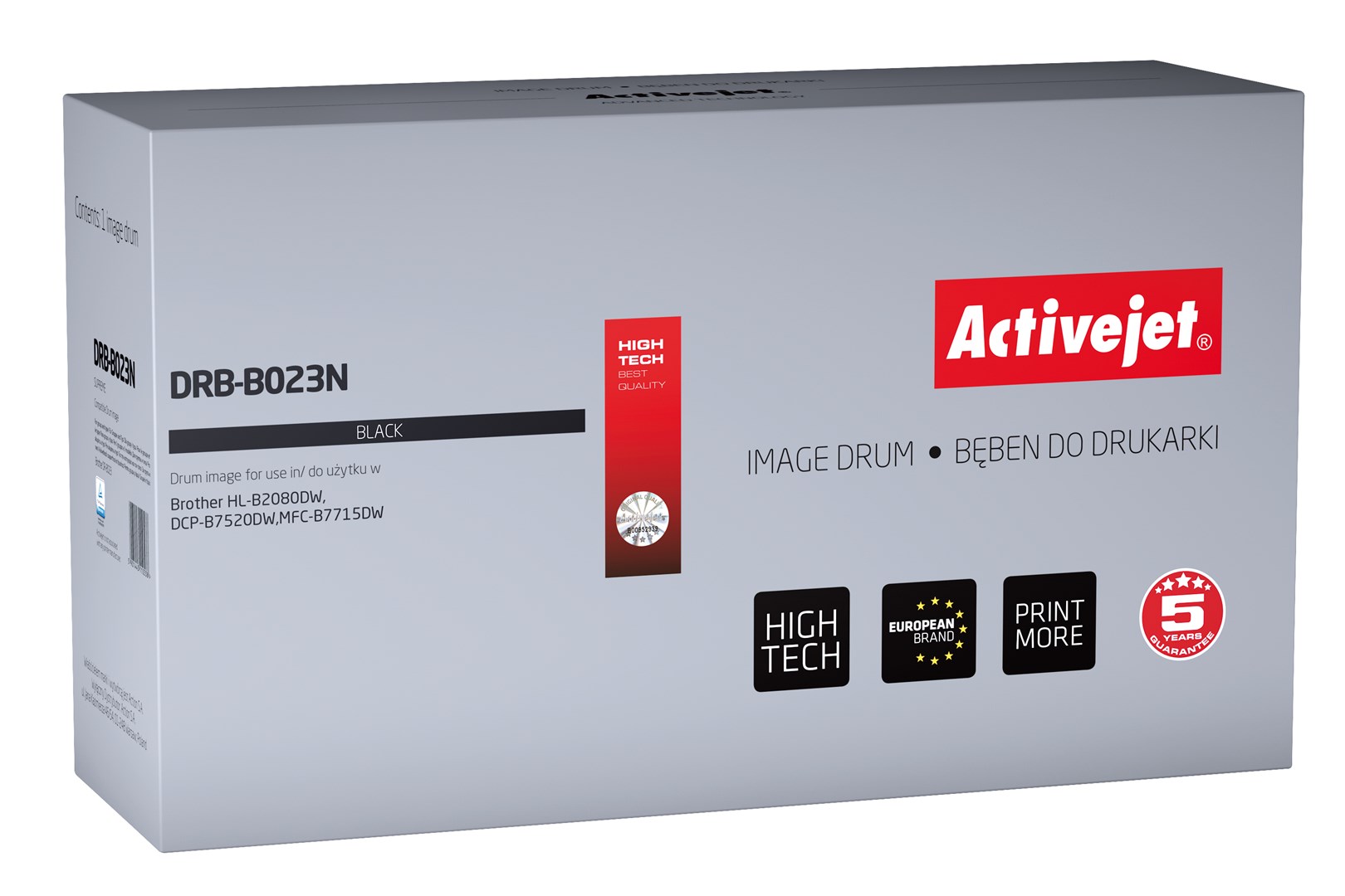 Activejet Mehrfarbig -Trommel Für Brother Dr-B023, Neue Drb-B023n