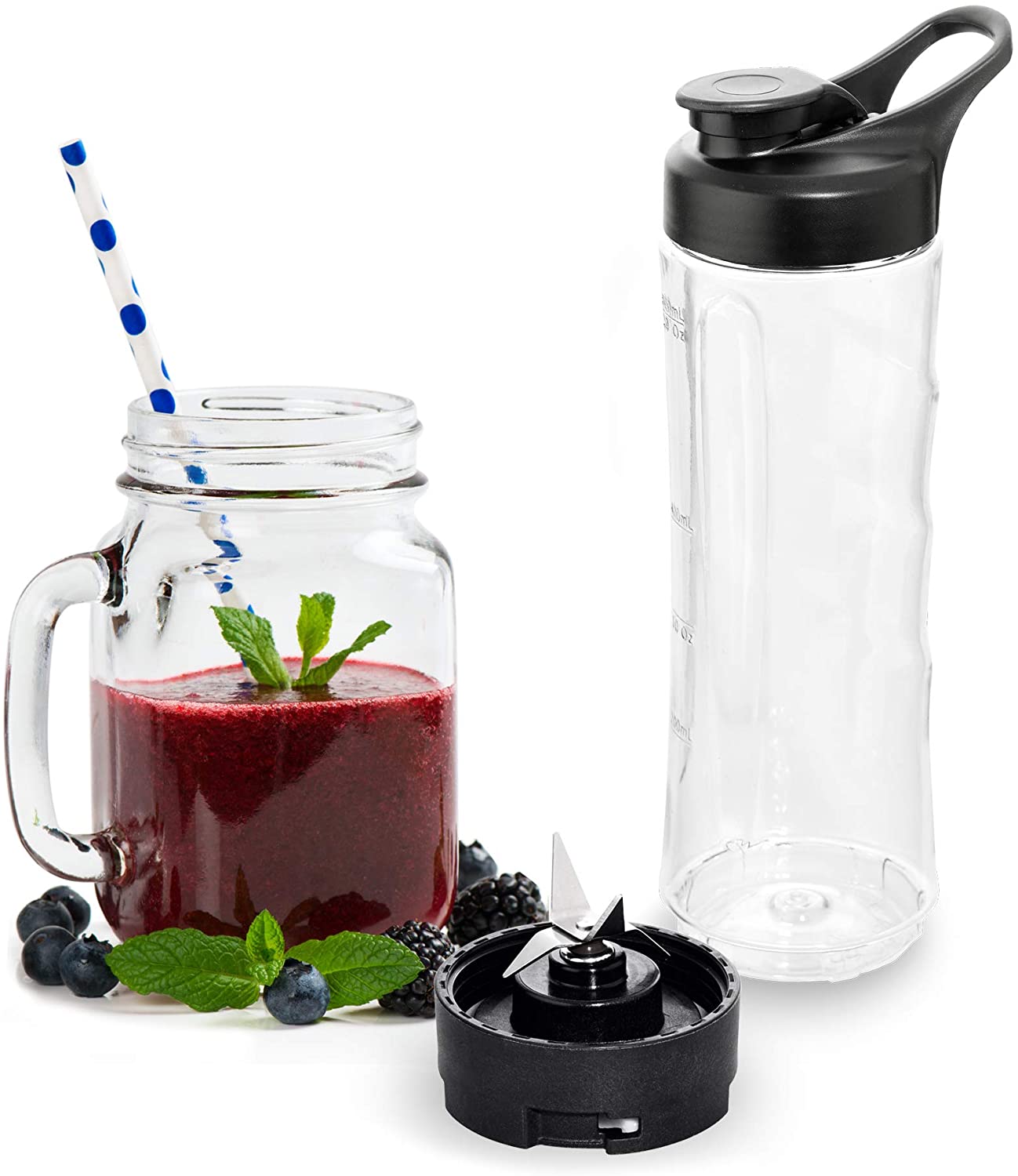 Ade Transparent Zerkleinerer Ka 1805-1 Zerkleinerer Zubehör-Set Smoothie, Zubehör Mixen + Schneiden, - Bild 2