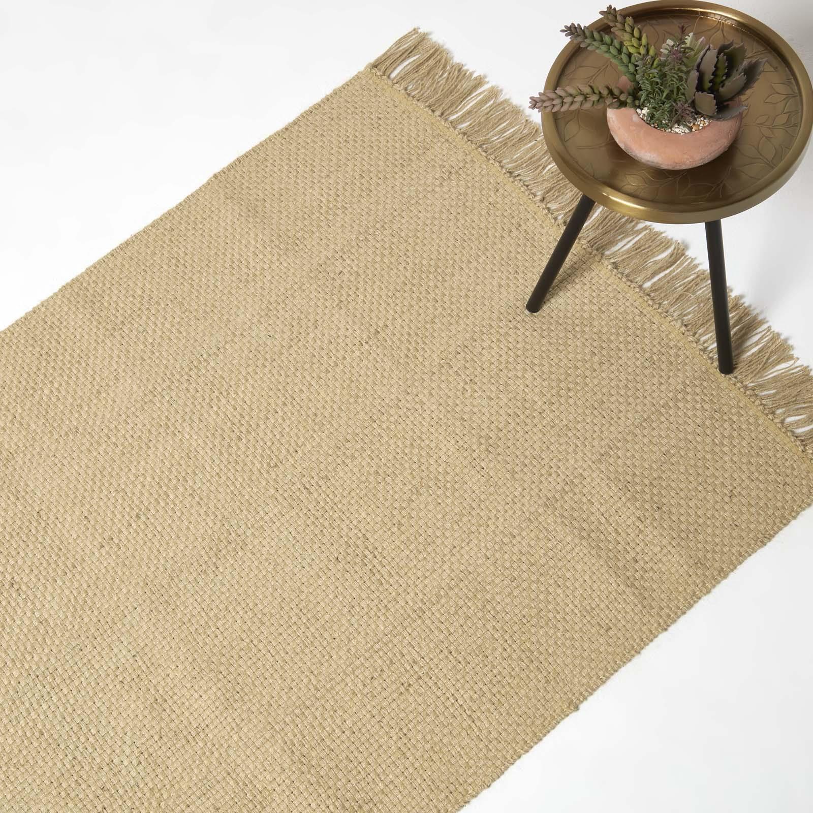 Homescapes - Zaphyr Jute Teppich 90 X 150 Cm - Naturteppich Aus 100 % Jute
