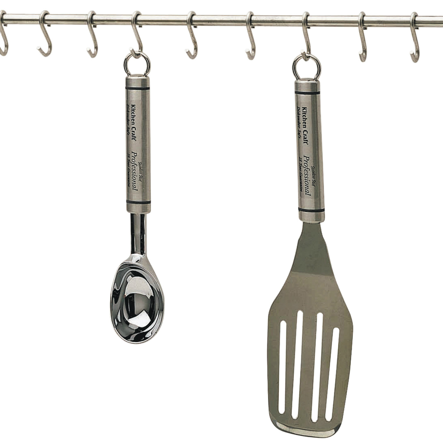 Kitchen Craft Versilbert Kitchencraft Edelstahl-Küchenutensilien-Hängegestell Mit 12 Haken, 52 Cm (20,5")