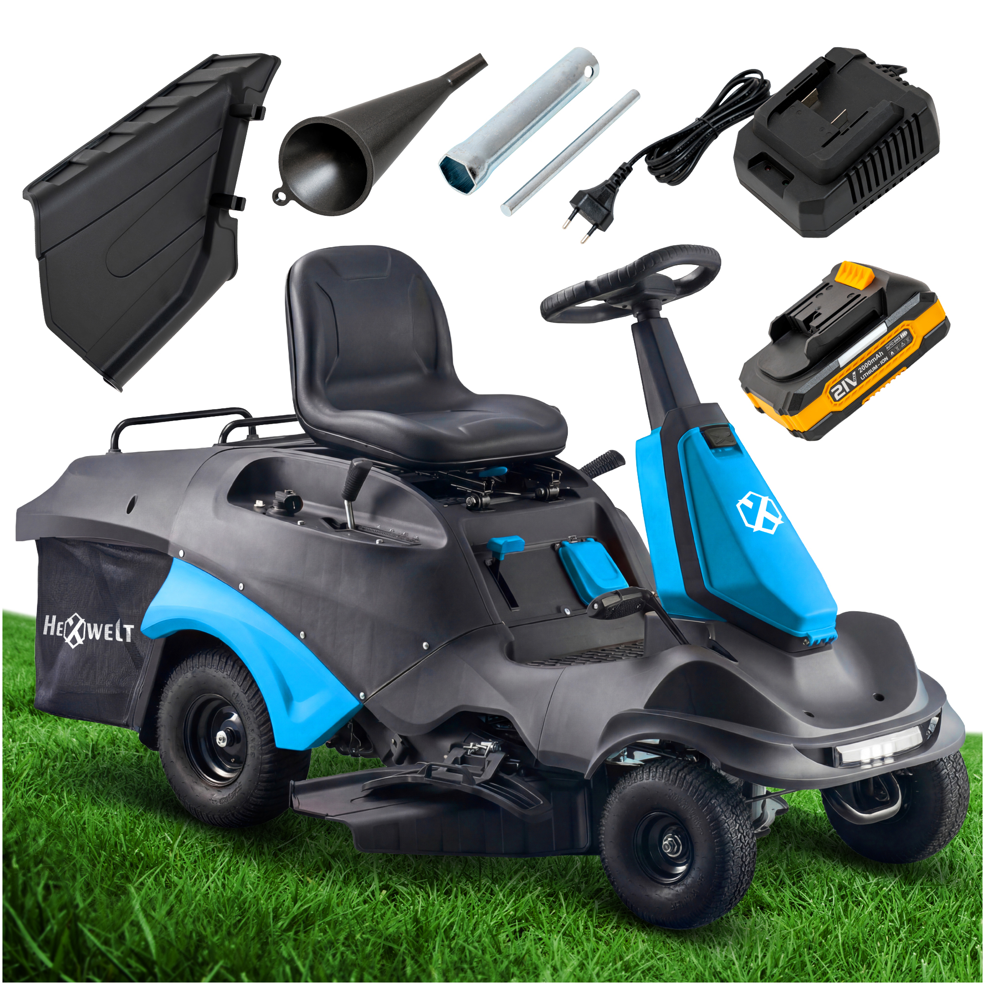Thunder Hw-tr-224 Garten-traktor 224 Cm³ – 66 Cm Schnittbreite, 150 L Fangkorb