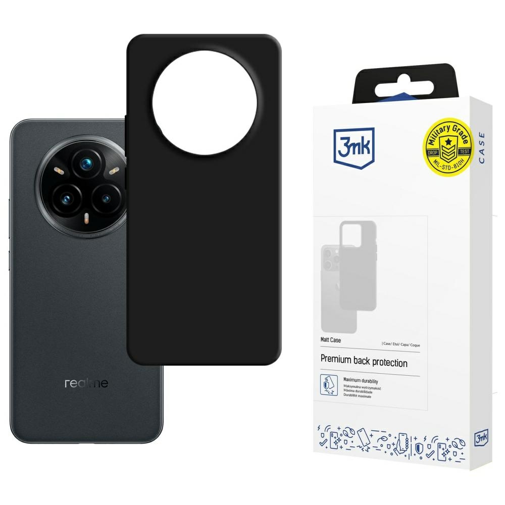 Oem Schwarz Realme 14 Pro+ - 3Mk Matt Case