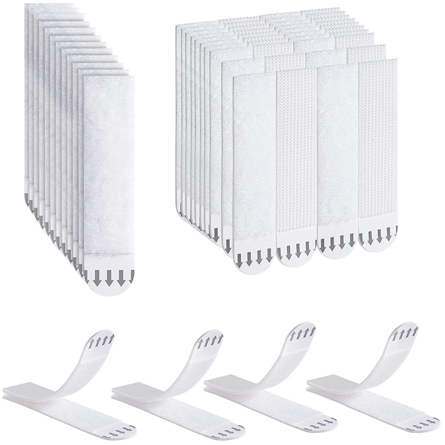Bandes adhésives sans perçage pour tableaux, mousse PE et VHB, 70 x 16 mm, lot de 36 paires
