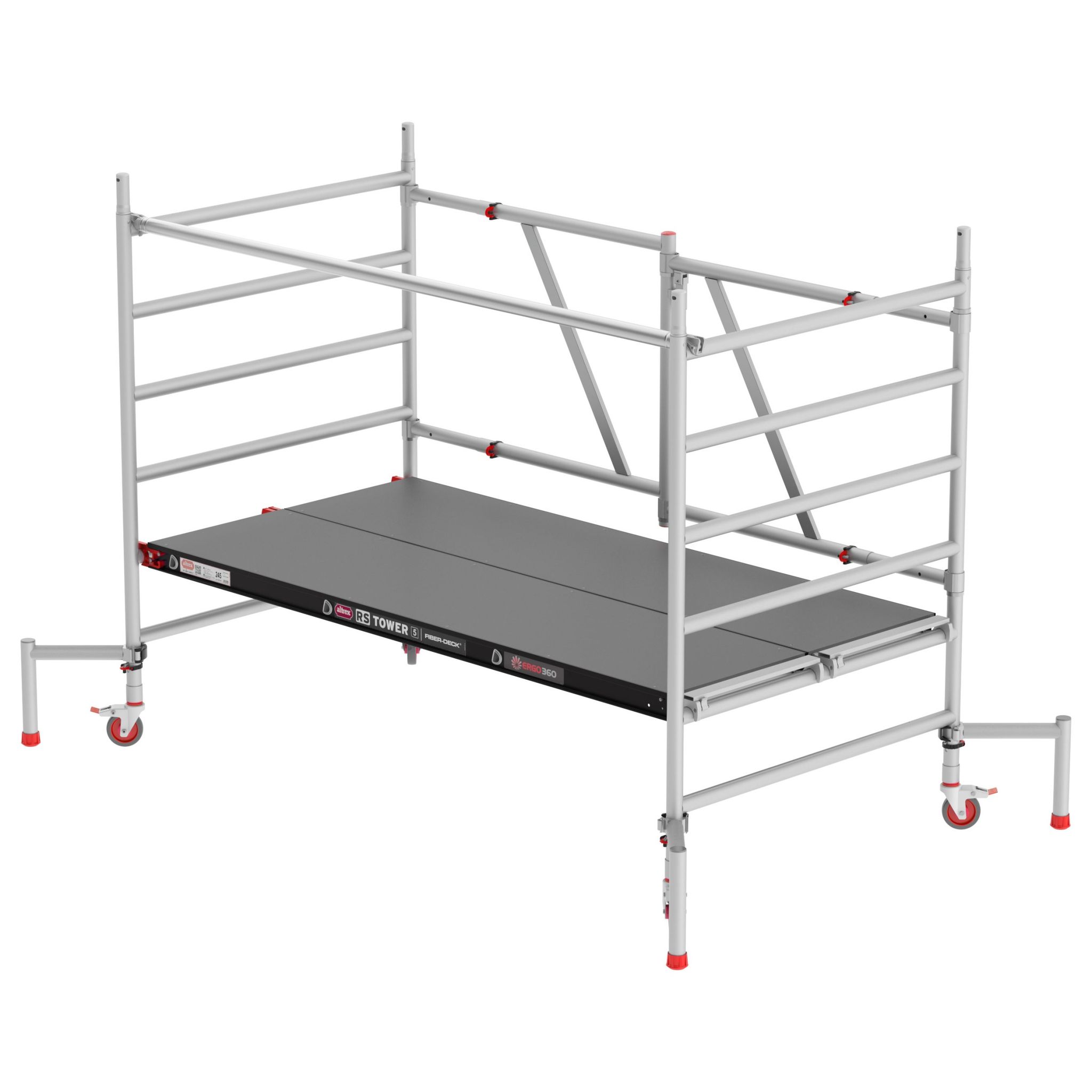 Altrex RS Tower 55 ohne Safe-Quick® 3,0m Arbeitshöhe Fiber-Deck 1,85m - Image 2
