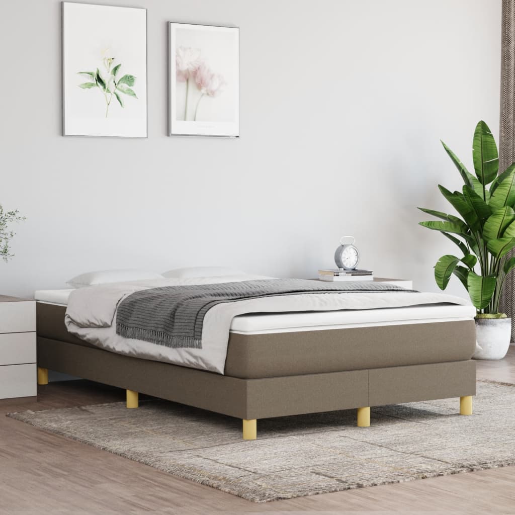 Sommier À Ressorts De Lit Cadre À Lattes Pour Lit Adulte Taupe 120x200