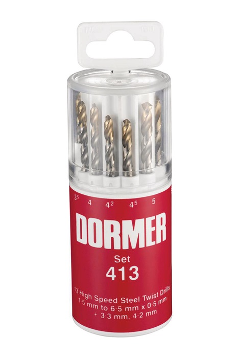 Dormer - Spiralbohrersatz A094 Din 338 Typn D.1,5-6,5X0,5Mm Hss 13Tlg.runddose - Bild 2