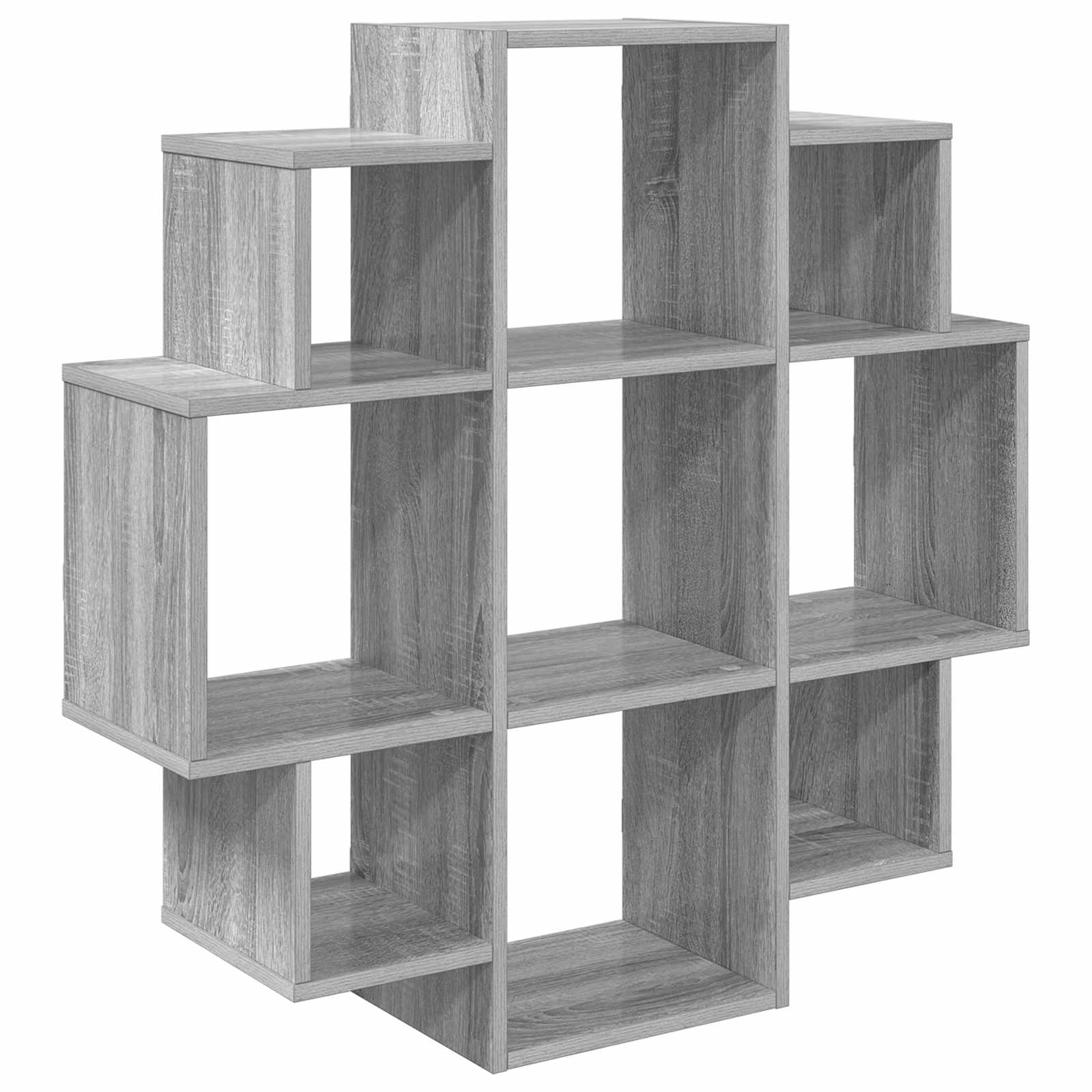 Vidaxl Grau Wandregal Sonoma- 90 X 25 X 90 Cm Holzwerkstoff