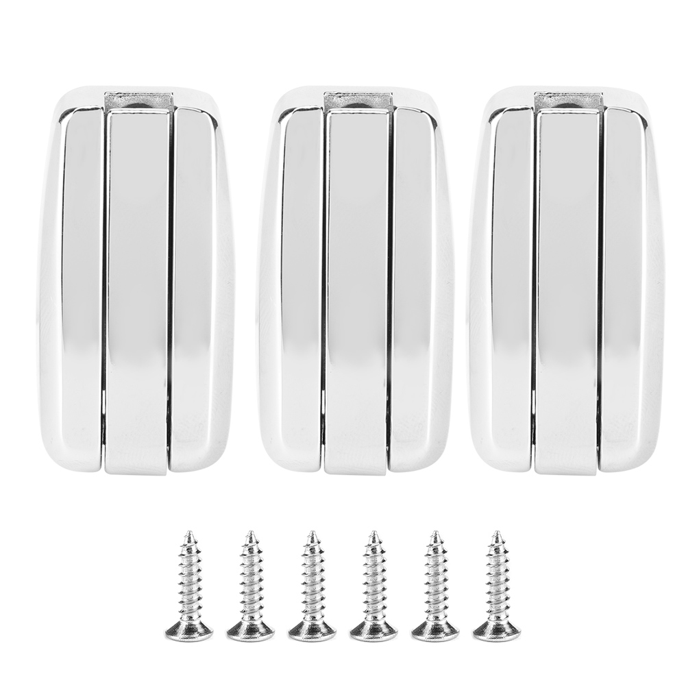 Crochets dissimulés en alliage de zinc pour vêtements et placard, 5 x 2,5 cm, lot de 3 avec 6 vis