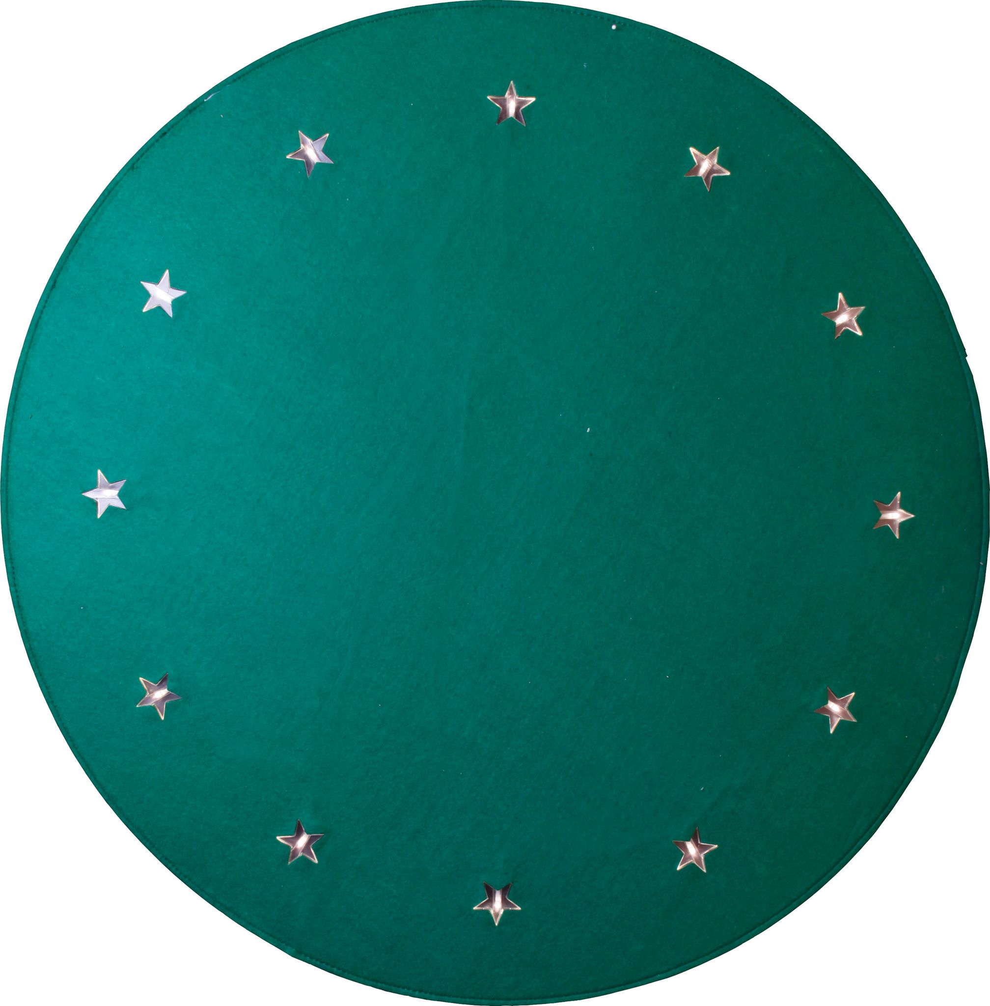 Best Season Grün - Star Trading Weihnachtsbaum-Teppich 'Granne', Beleuchtet, Ø 100Cm
