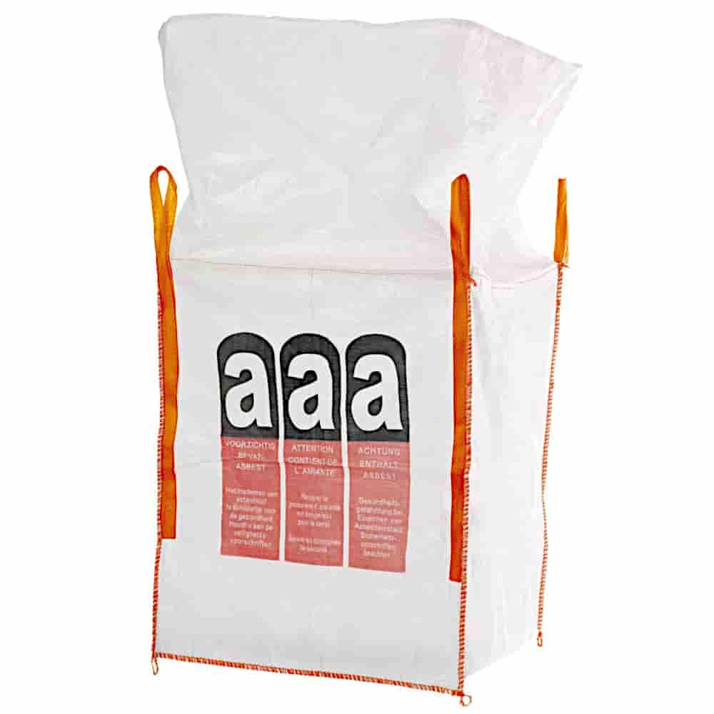 Klasebo® Big Bag Für Asbest Mit Schürze Tragkraft 1000 Kg, 90 X 90 X 110 Cm