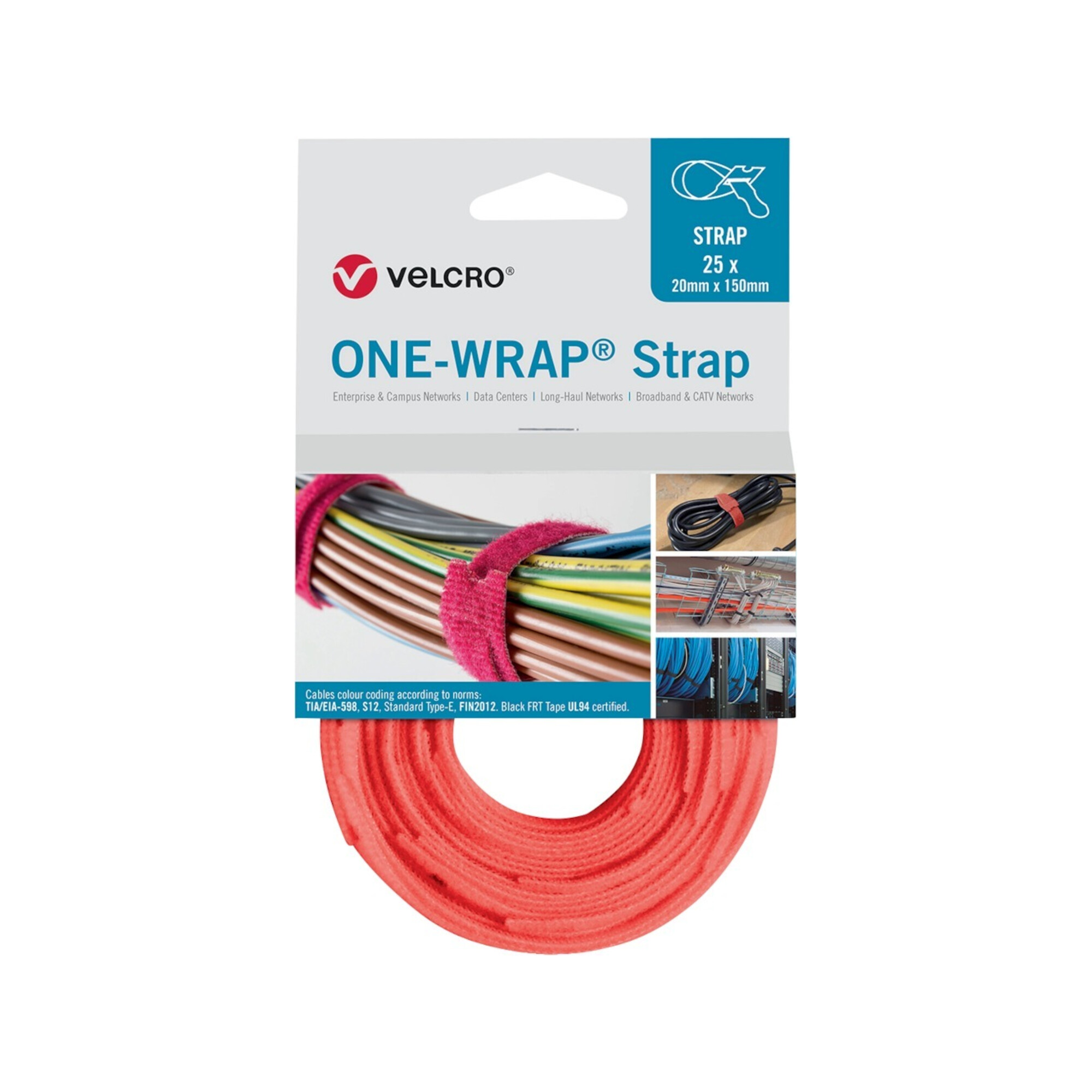 Fp - Klettkabelbinder One-Wrap® Strap Orange 330 Mm 25 Stück 8412355647113