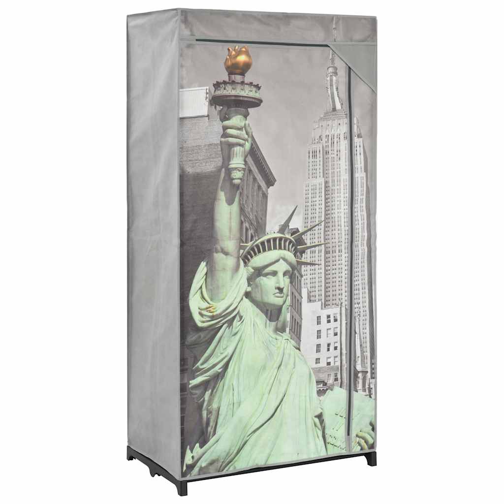 Wardrobe New York 75x45x160 Cm Fabric Vidaxl