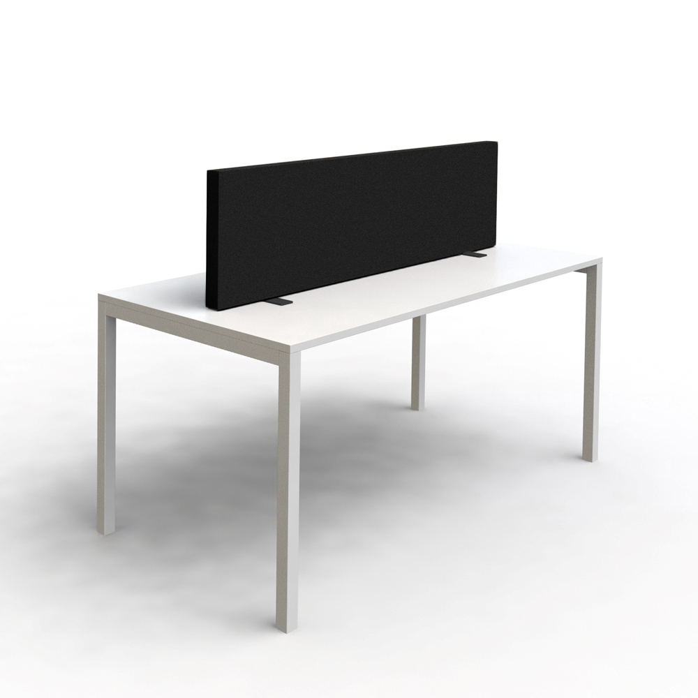 Vivol - Spacio Akustik Trennwand - 180x40cm - Tischfuß - Schwarz
