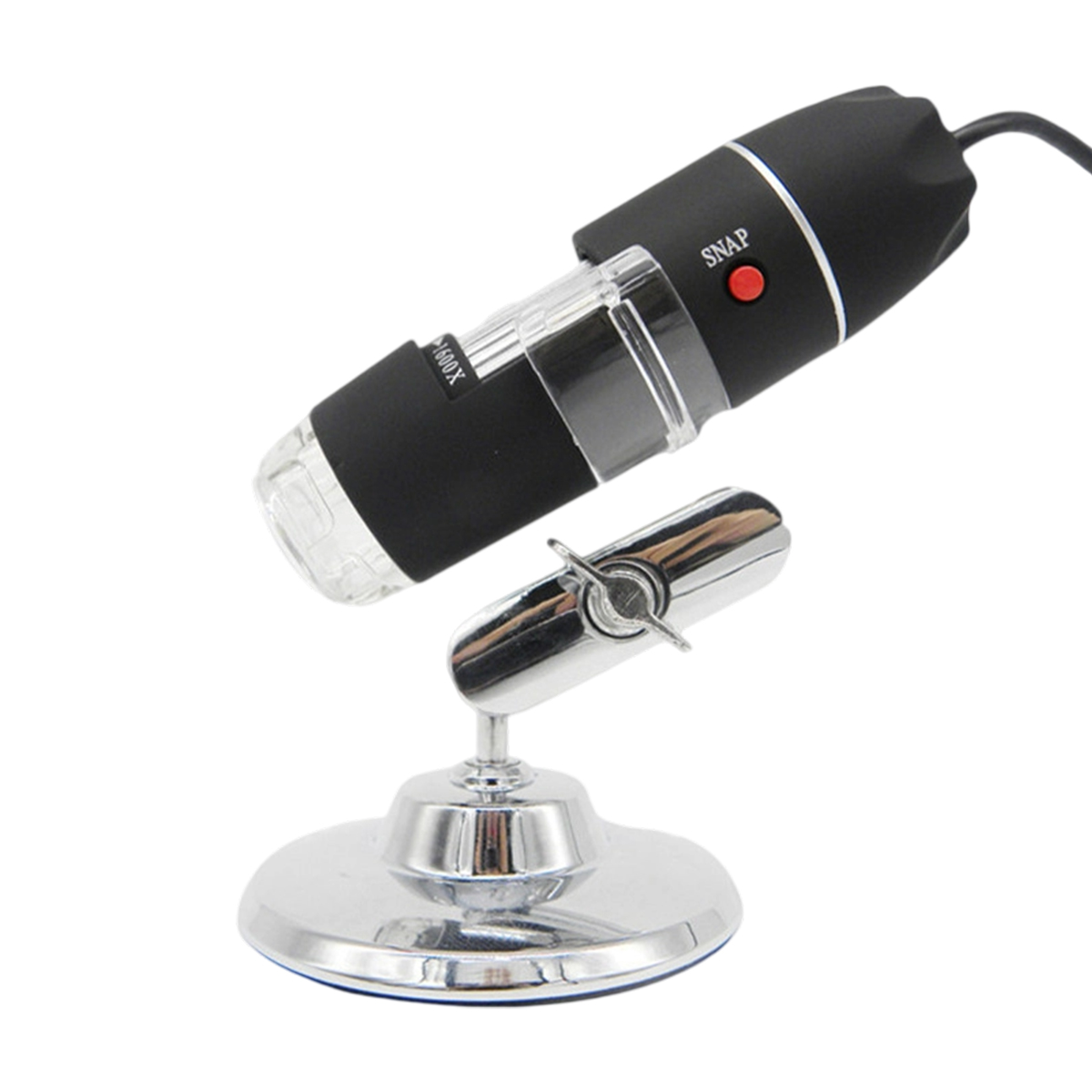Microscope numérique USB 500x, 8 LED à luminosité réglable, support universel, pour Windows Mac Android