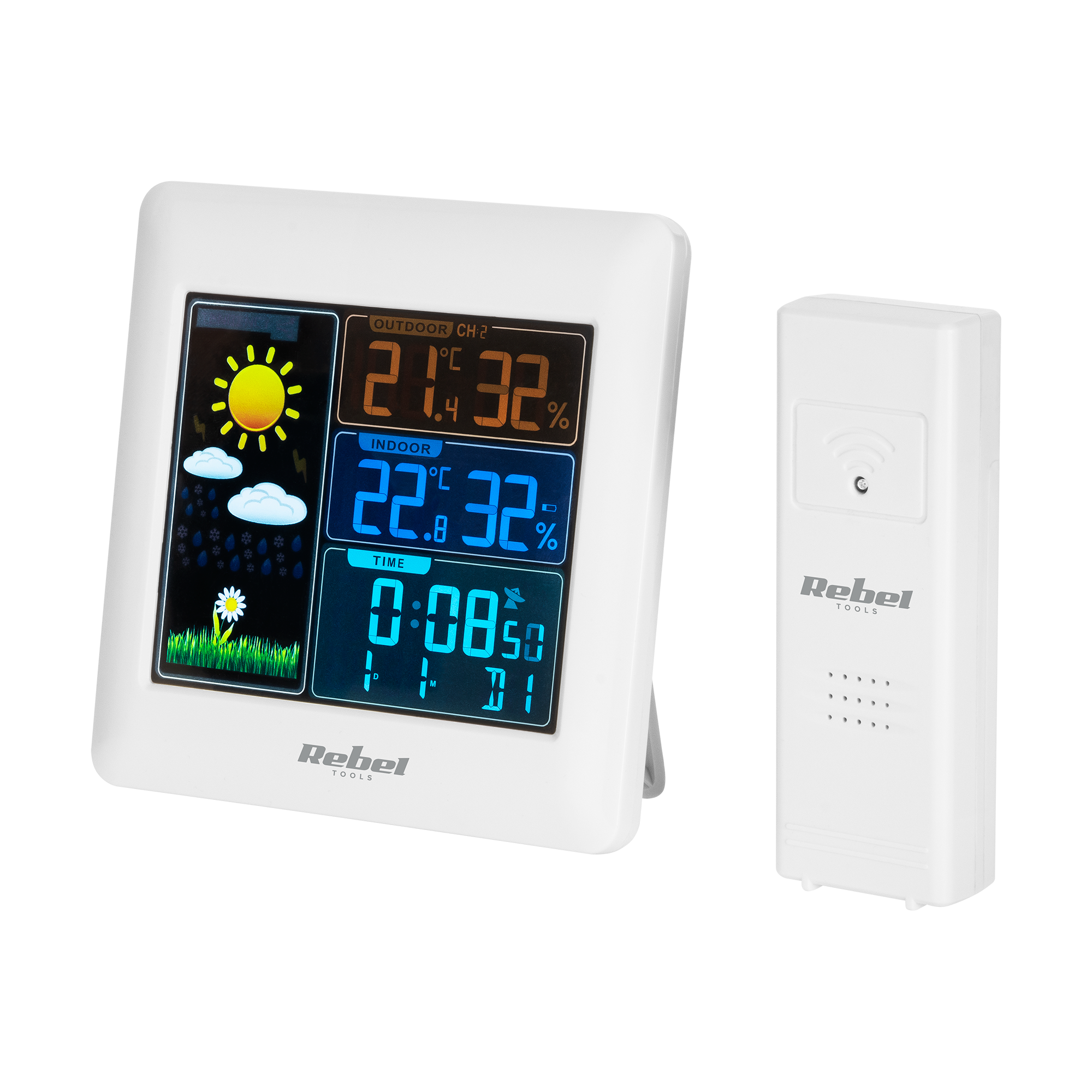 Oem Drahtlose Wetterstation Mit Außensensor Und Rebel Lcd-Farbbarometer
