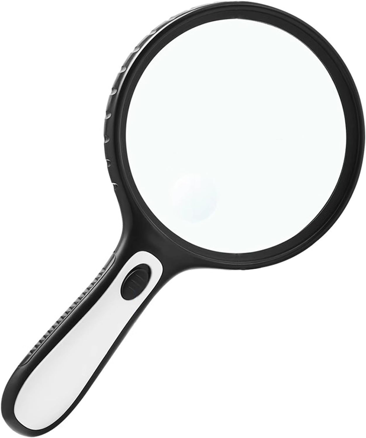 Loupe à main LED grossissement 3-30x avec zone 60x, 4 LED, pour lecture et travaux de précision