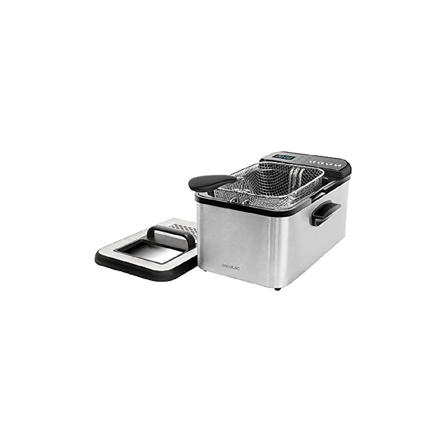 Cecotec Schwarz Fritteuse Mit Öl Cleanfry Luxury 3000
