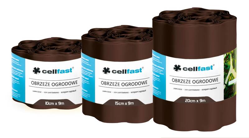 Cellfast Braun Gartenrand 15 Cm X 9 Meter
