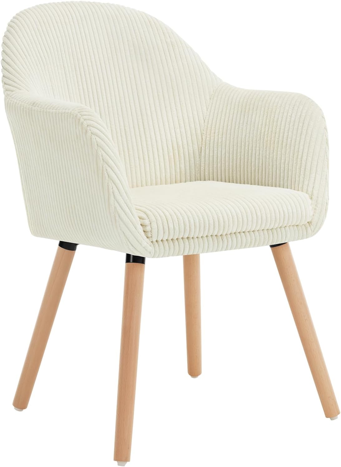 Chaise De Salle À Manger En Velours Côtelé + Bois Massif