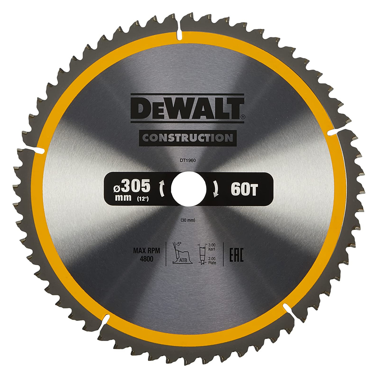 Dewalt DEWALT KREISSÄGE 305x30mmx60z DT1960-QZ - Bild 5