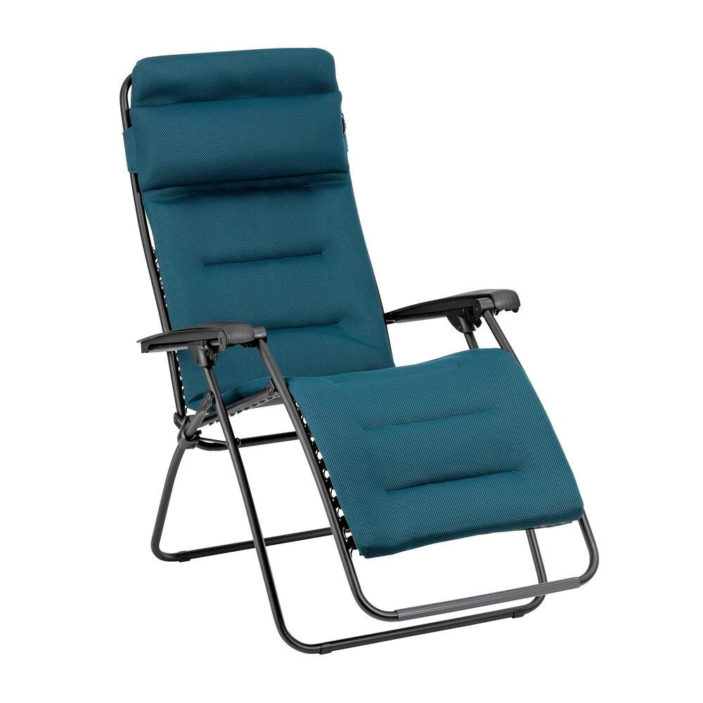 Fauteuil Relax Transat Jardin - Chaise Longue Matelassé Zéro Gravité