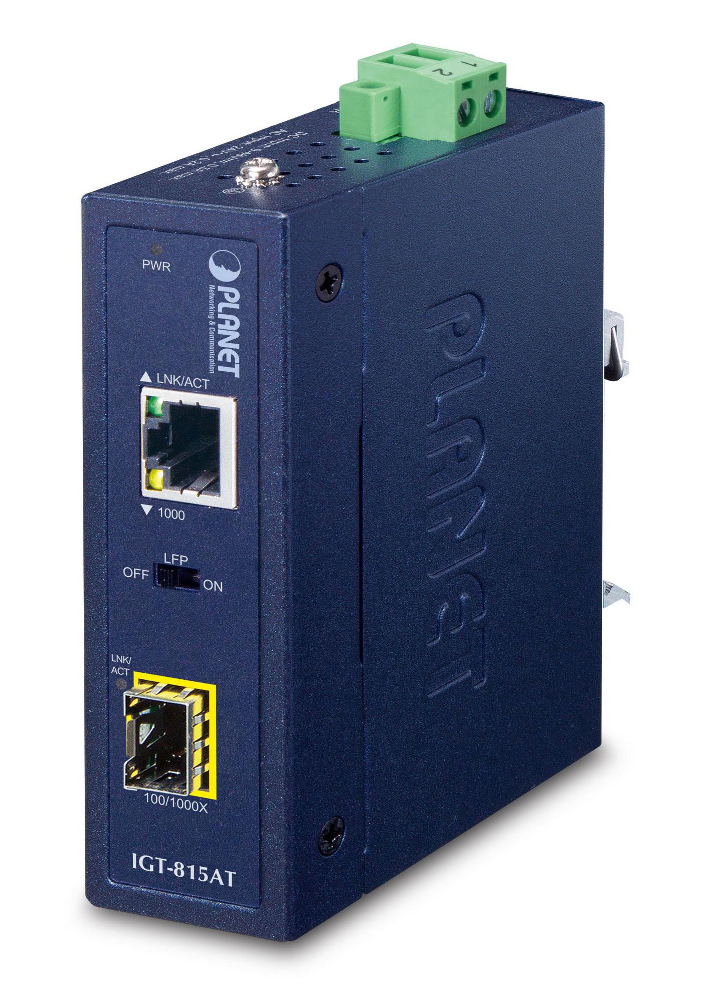 Planet IGT-815AT IP30 Compact size Industrial 100/1000BASE-X SFP to BASE-T M ~E~ - Bild 4