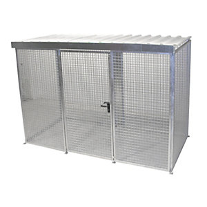Bauer Gasflaschen-Container Gfc-M4/D, Mit Dach Und Flügeltor Für 78X Gasflaschen Ø 230 Mm 4052462024762