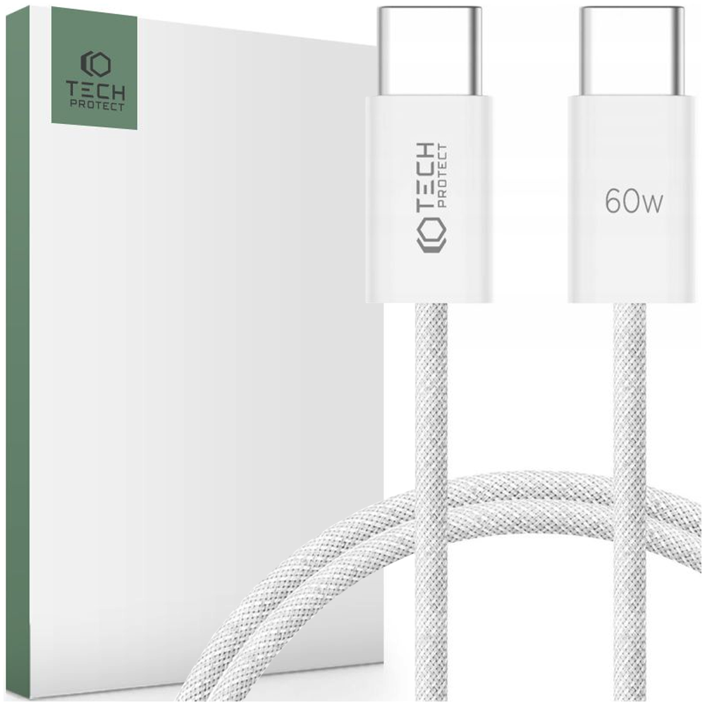 Oem Tech-Protect Ultraboost Classic Usb-C-Kabel Pd60w/3A 100Cm Weiß 9319456607116