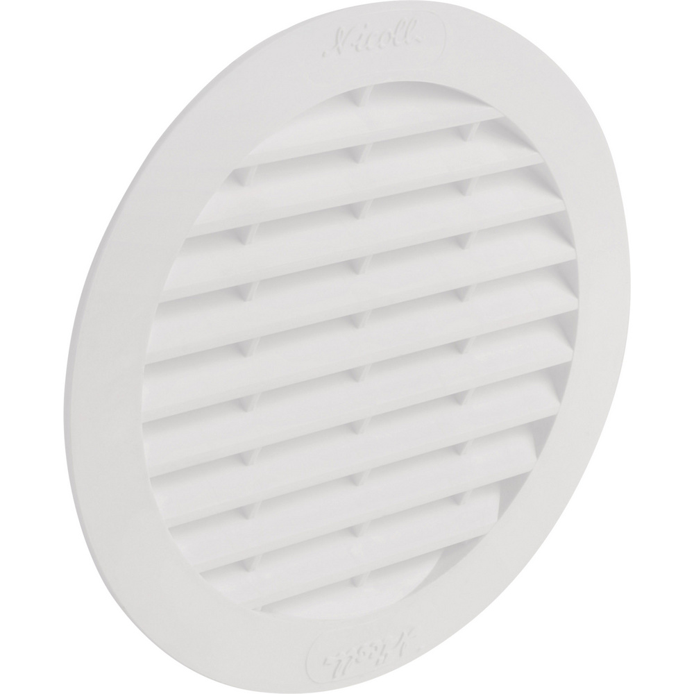 Wallair - N32909 Abluftgitter Kunststoff Passend Für Rohr-durchmesser, 10 Cm