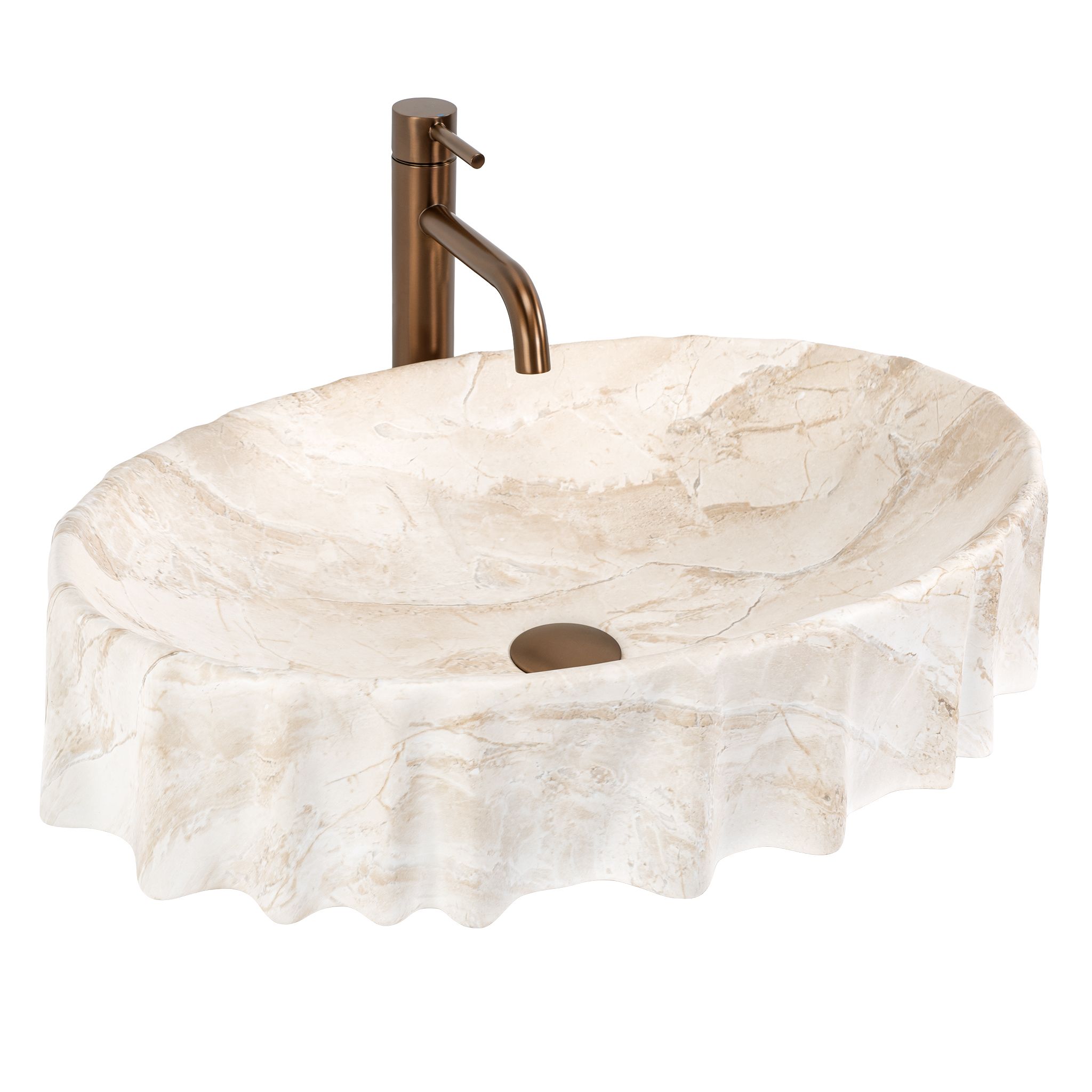 Aufsatzwaschbecken Rea Aurelia Reno Beige