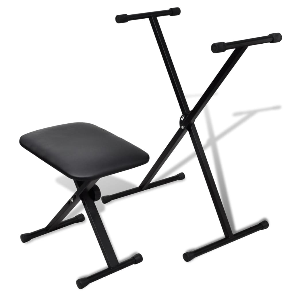 Maisonchic - Ensemble De Tabouret Et Support Réglable De Piano