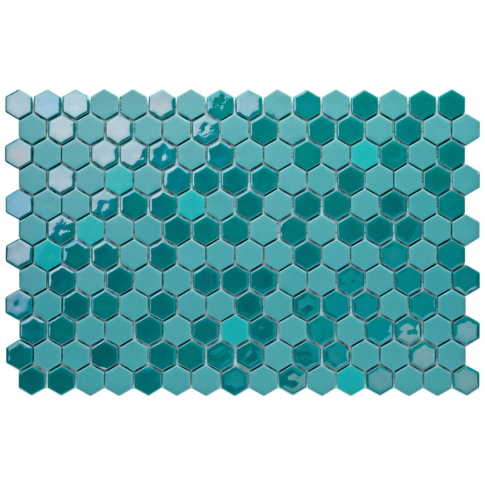 Ilcom Pressglasmosaik Für Schwimmbäder, Badezimmer Und Saunen 52cm X 34cm (0.166m²) - Hexa Artistic